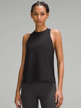 Lululemon Ultralight Hip Length High Neck Tank Top - Black Size 10